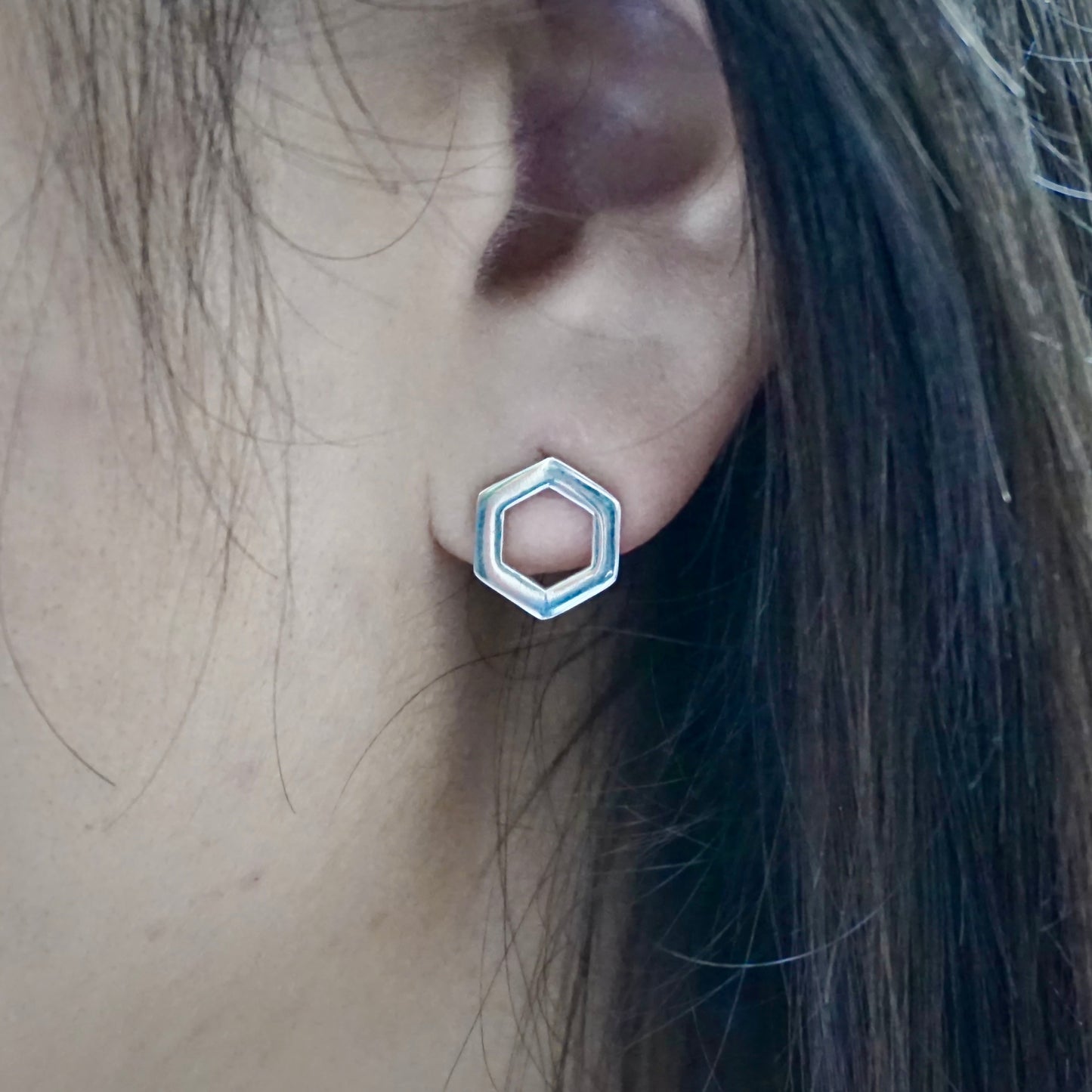 Hexagon Ear Jackets