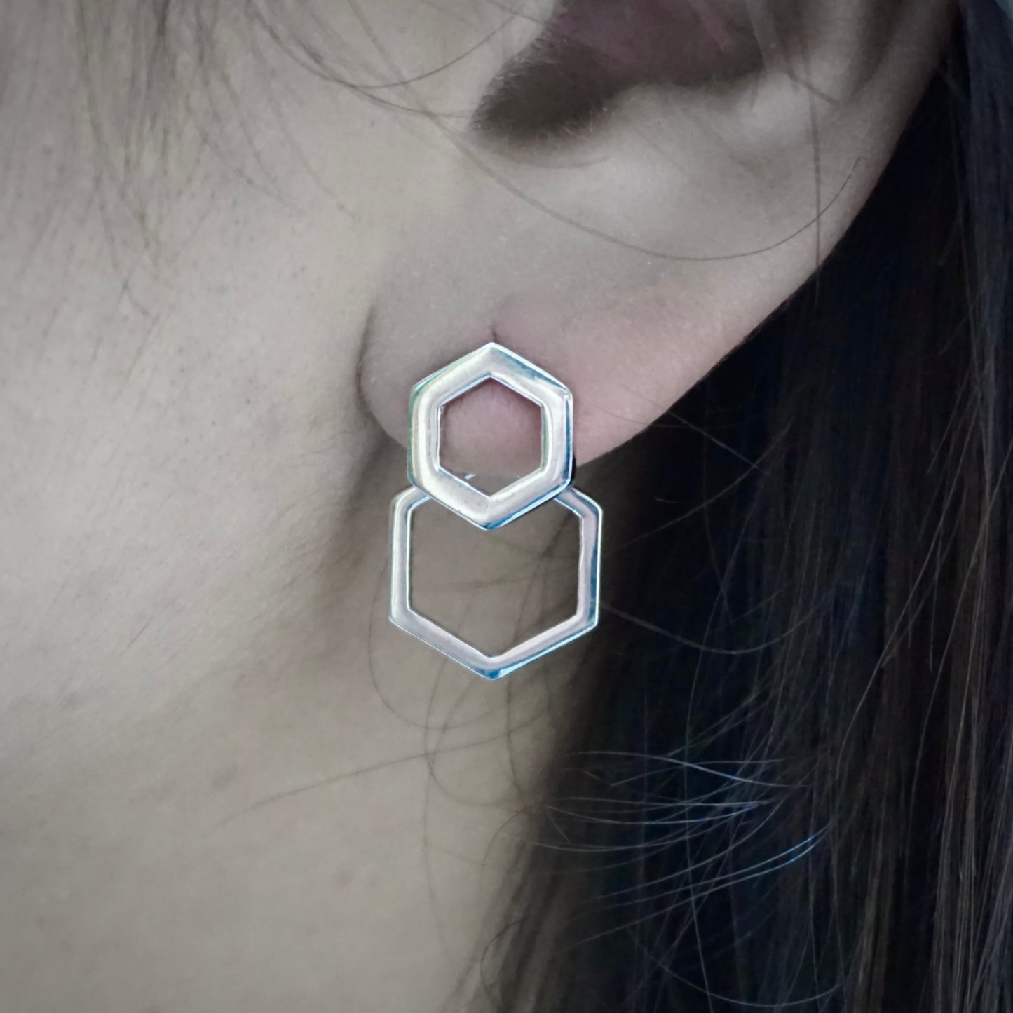 Hexagon Ear Jackets