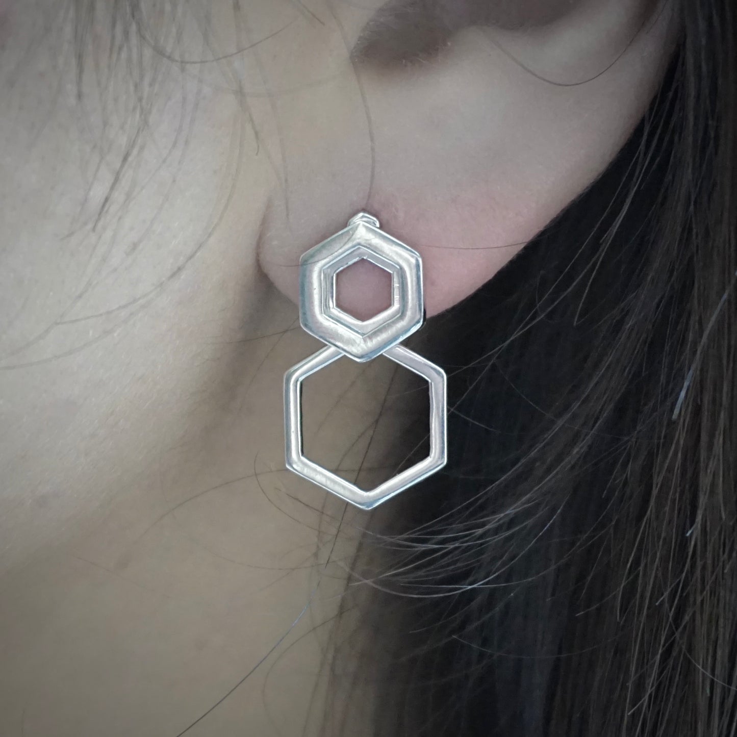 Hexagon Ear Jackets