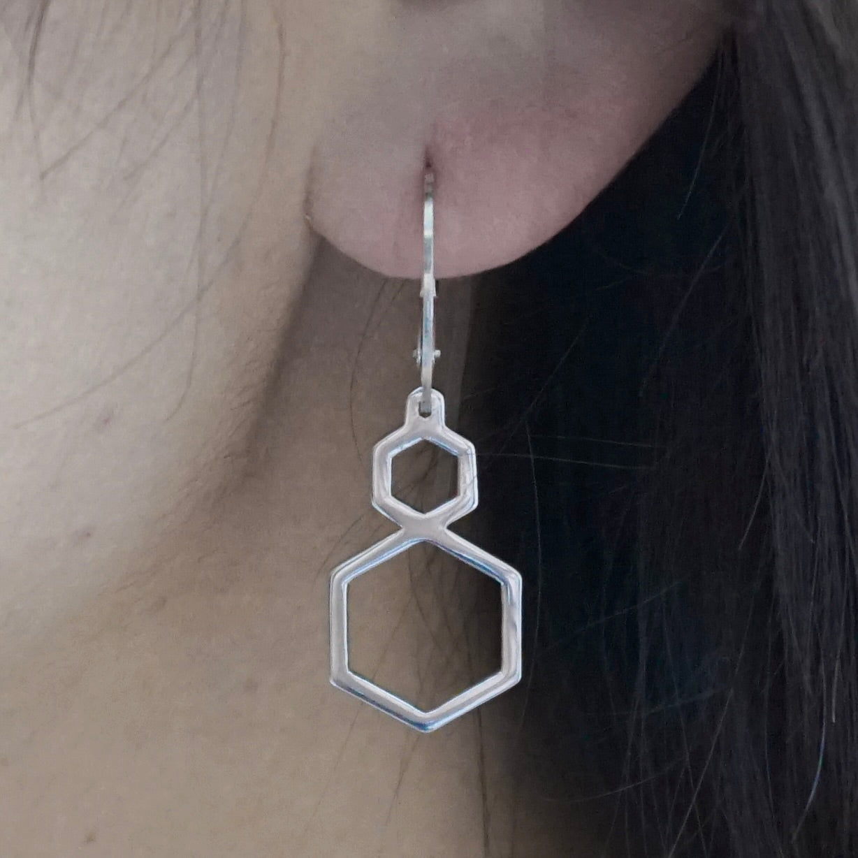 Hexagon Ear Jackets