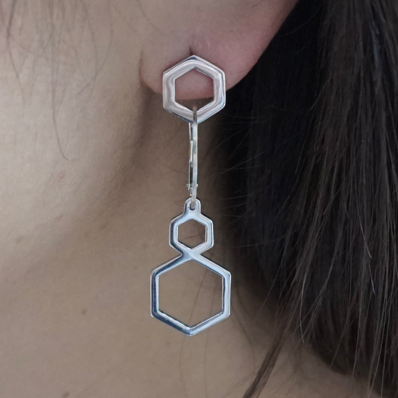 Hexagon Ear Jackets